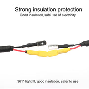 140 PCS / Box Water-resistant High Toughness Oxidation Resistance Seal Heat-shrinkable Butt Wire Tube, Random Color Delivery