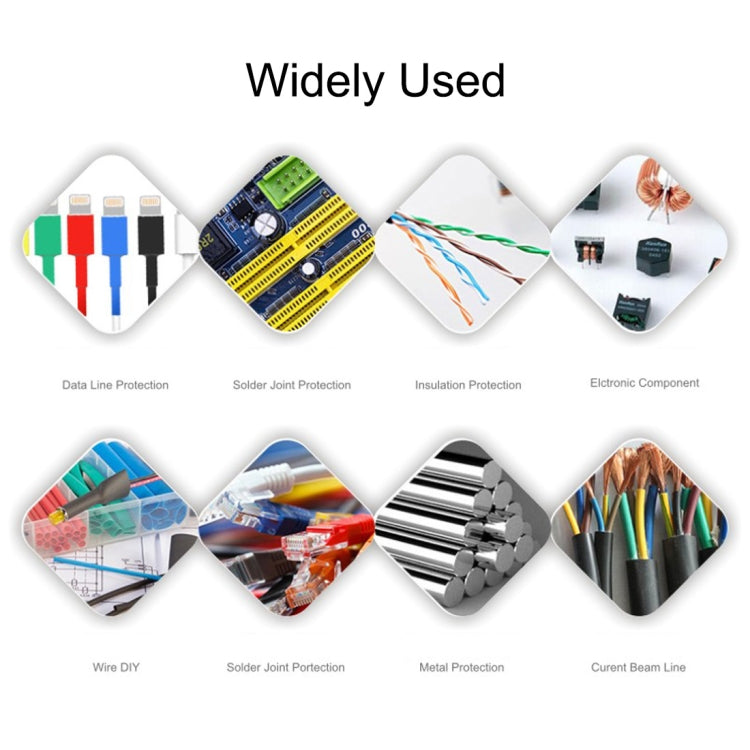 140 PCS / Box Water-resistant High Toughness Oxidation Resistance Seal Heat-shrinkable Butt Wire Tube, Random Color Delivery